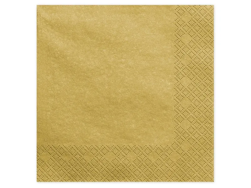 Gouden Servetten 40cm 20st