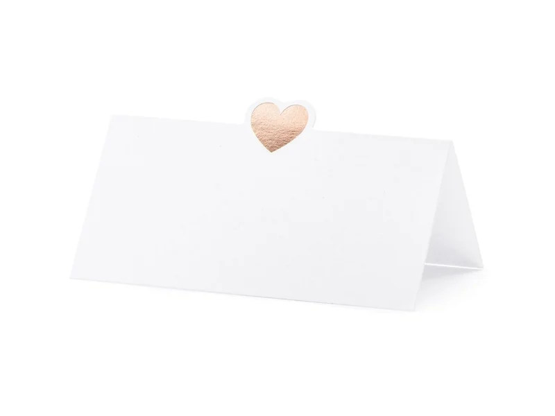 Naamkaartjes Rose Goud 10cm 10st